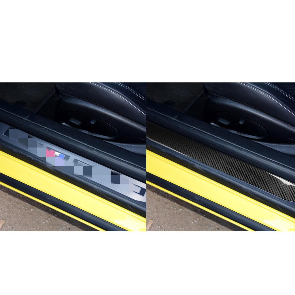2ks Carbon Fiber pro Chevrolet Camaro 17-19 Door Welcome pedál Threshold Bar krycí lišty Car