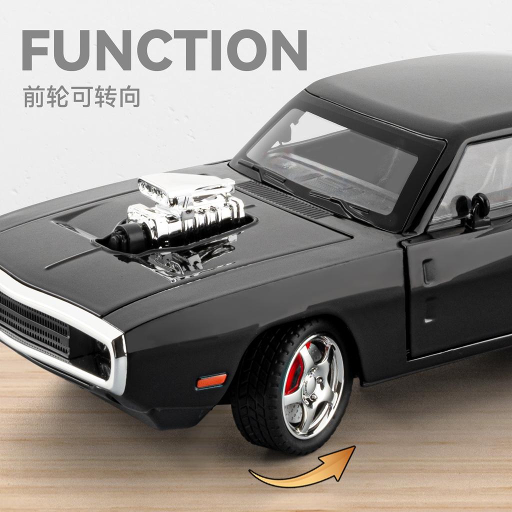 CVT3 1:24 Dodge Charger 1970 Hellcat Viper Supercar Alloy Metal Diecast Model Car Home Decoration Desktop Display Ornaments Bitrhday