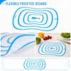 Large Flexible Frosted Plastic Cutting Board for Kitchen, Transparent Prep Surface