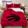 Toronto Raptors Logo Stoff Dreiteiliges Set(1 Bettbezug + 2 Kissenbezüge, ohne Füllung)Bettbezug und Kissenbezug Weihnachts-Geburtstagsgeschenk