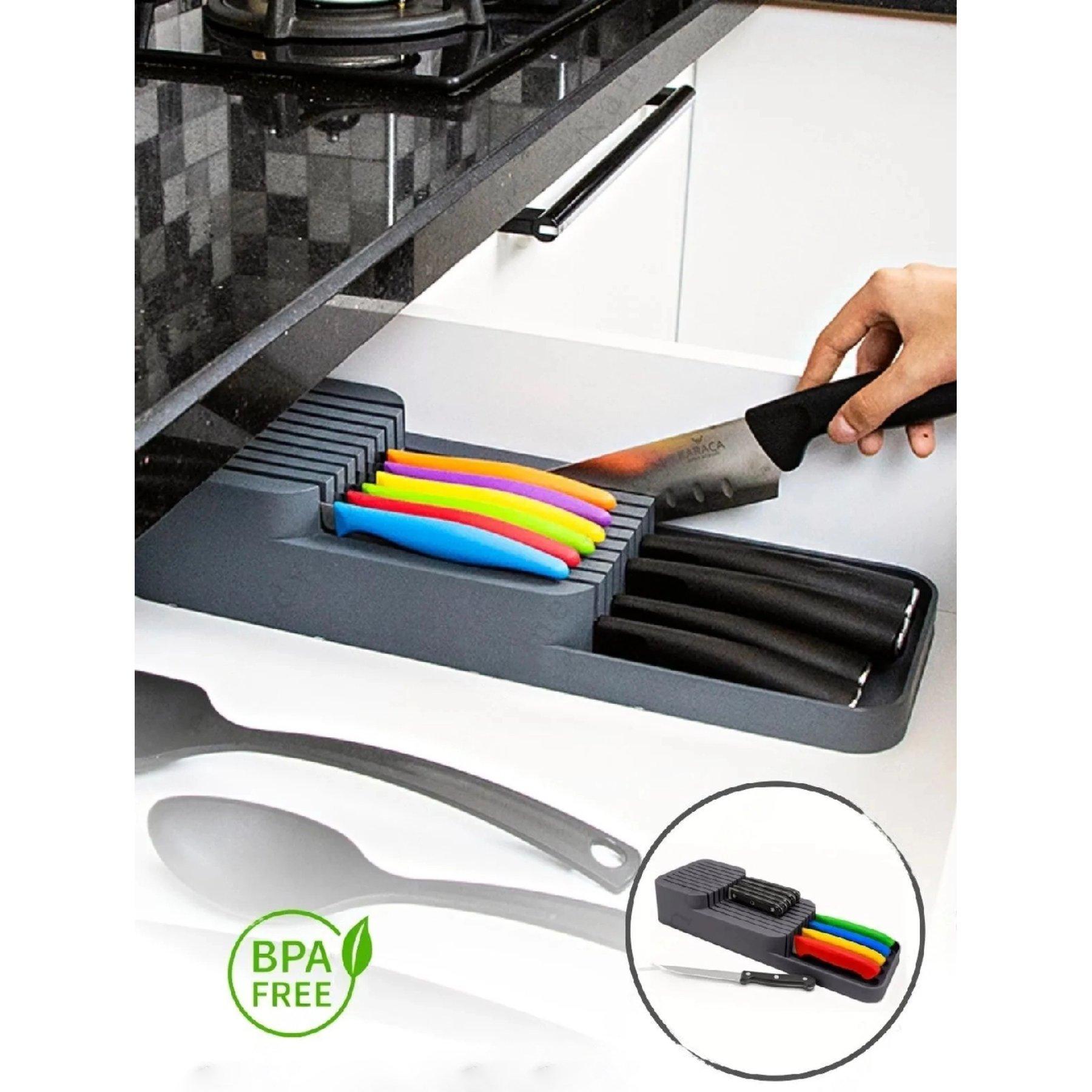 

Кухонный органайзер, ящик для хранения столовых приборов, лоток, вилка, ложка, разделитель, контейнер для кухонной утвари, стеллаж для приборов, подставка для шкафа