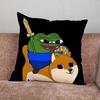 Funny P-Pepe Frog Sad Pillow Case For Home Bedroom Car Office Decoration Living Room Sofa Cushion Cover Suitable
