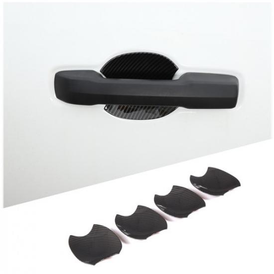 Carbon Fiber ABS Outer Door Handle Bowl Cover Trim For Toyota Tundra -24