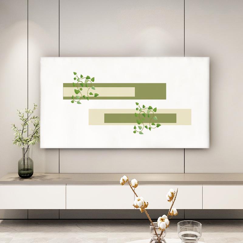 Modern Minimalist Printed Pattern Elastic TV Covers Brand Generic All Inclusive Dust Prevention Cover Wall Mounted Television Protective Cloth