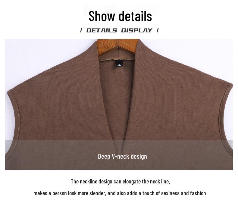 2025 Summer Women's Sleek V-Neck Sleeveless T-Shirt