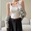 Women Sleeveless U Neck Tees T Shirt Ladies Tee Shirt Street Vest Wear Top