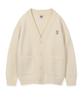 Wacky Willy Basic V-Neck Cardigan Cream