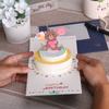 3D Cartoon Bear Pop Up Birthday Card Gift Greeting Cards for Kids Wife Husband Baby Shower
