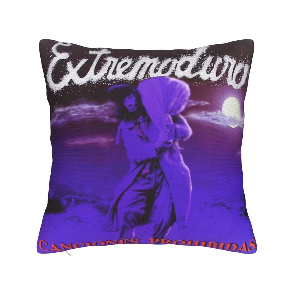 Extremoduro Canciones Prohibidas Album Pillow Cover Kawaii Pillow Case For Sofa Bedroom Home Decor Graphic Pillowcases Gift