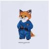 Maison KiTsune Kids ShorT Sleeve T shirT Kiddy Fox prinT mqujT01kjbiT2