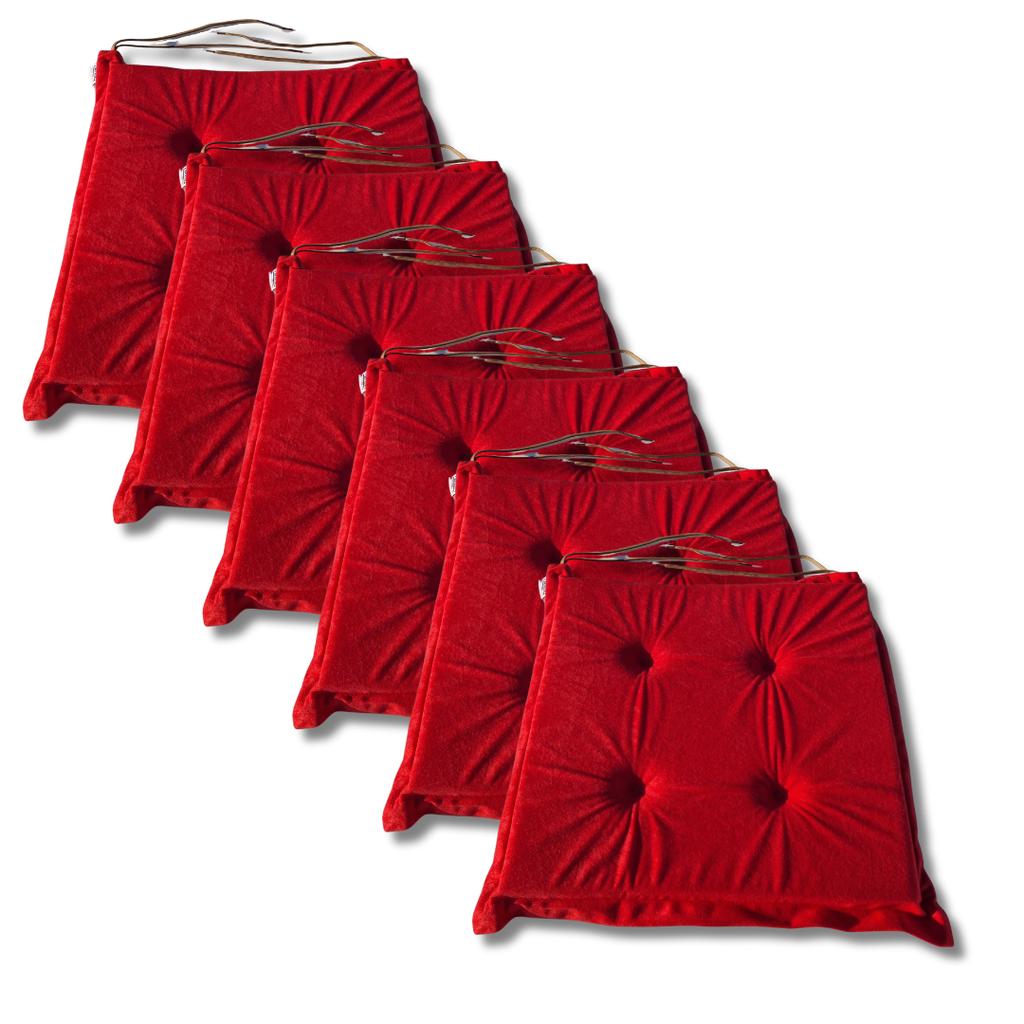 Chair Cushions 40x40x3 Cm 3100 - Set of 6