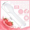 100/500 Pcs Mini Ice Cream Spoon Disposable Dessert Scoop Western Wedding Party Tableware Kitchen Accessories Tool