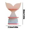 Mensole Galleggianti in Legno Coda di Pesce Sirena Scaffale di Stoccaggio a 3 Livelli Mensole Galleggianti da Parete Mensole in Legno in Stile Rustico Decorazione da Parete
