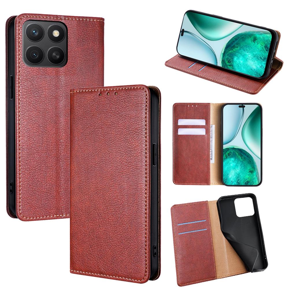 For Honor X8c 4G Case Wallet PU Leather Magnetic Auto-Absorbed Phone Cover