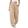 Women's Drawstring Trousers Solid Color Casual Sweatpants
