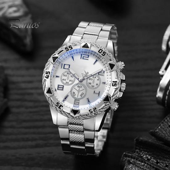 Ceas de afaceri pentru bărbați, curea din aliaj de lux, 3 mâini, minimalist, metal, rochie pentru bărbați, ceas cu quartz, bijuterii de modă, cadou de aniversare