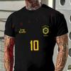 Maglia da Calcio Retrò Brasile 2026 - Leggendario Numero 10 Moto Abbigliamento Sportivo da Ciclismo Uomo Manica Corta