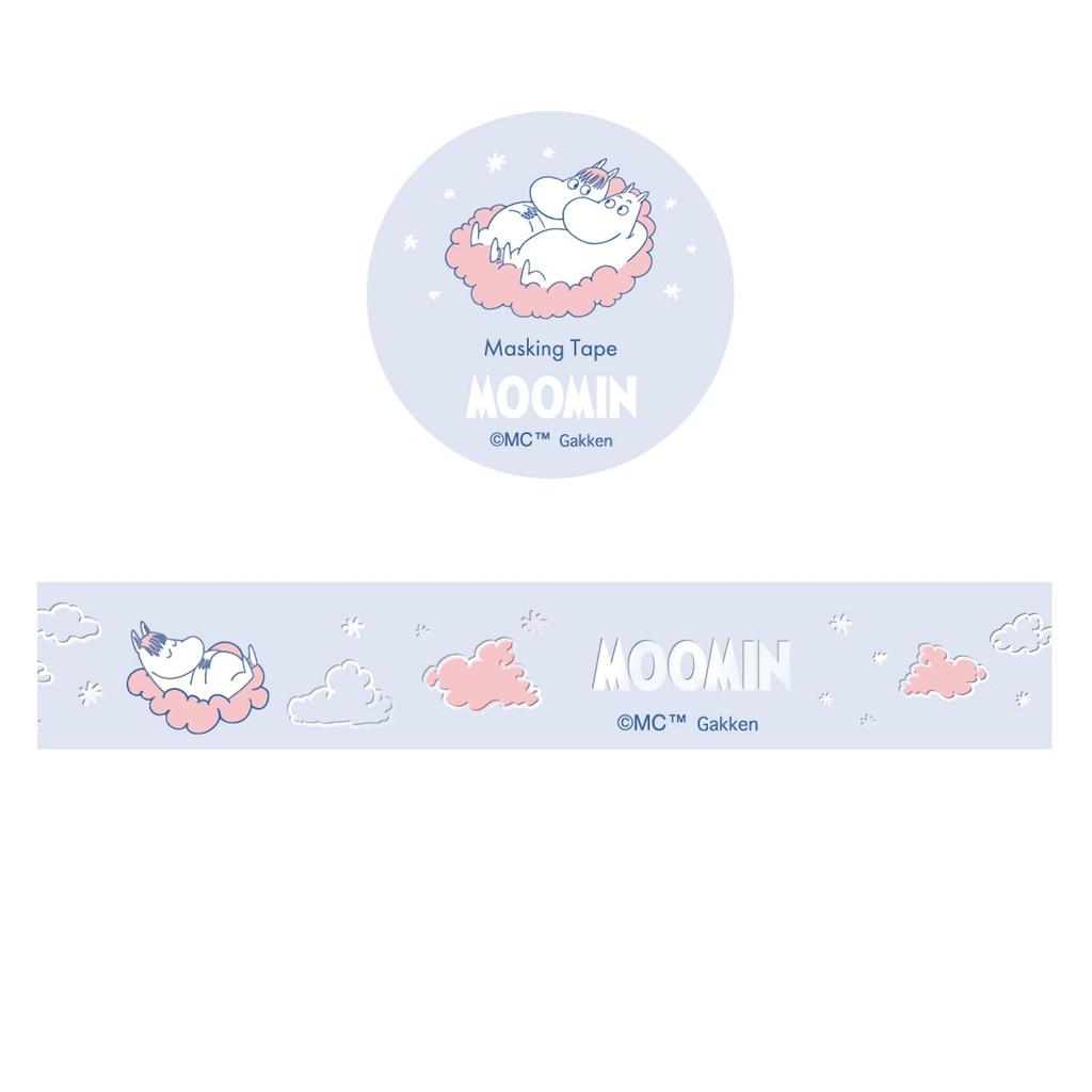 Gakken Stafle Moomin Masking Aurora AM04867 Tape, Foil, Blue,