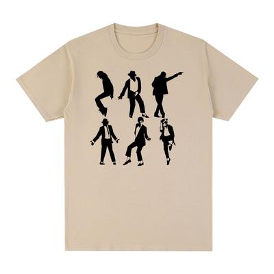 Michael Jackson Beliebter Sänger Tanz Vintage T-Shirt Baumwolle Herren T-Shirt Neues T-Shirt T-Shirt Damen Tops
