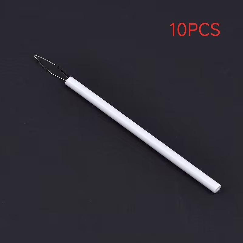 Colorful Extended Needle Threader, Long Handle Sewing Tool for Easy Needle Threading