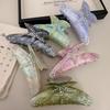 1 Diamond-encrusted Starfish Hair Grab Super Large Shark Clip Three-dimensional Acetic Acid Color Hair Grab Clip