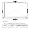 Deli 84-inch 4:3 Tripod Projection Screen