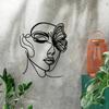 1pc Metal Woman Butterfly Wall Art Iron Sculpture Indoor Outdoor Farmhouse Living Room Patio Balcony Home Decor 11.81 Inch