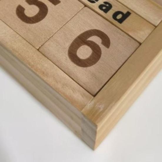 Book Read This Year Counter Wooden Reading Challenge Tracker with Number Cubes Bookshelf Decoration Book Lovers Bookworm Gift