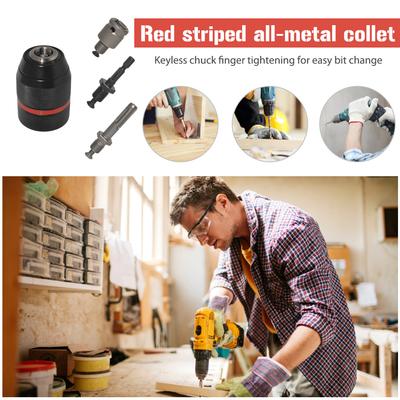 פוטר מתכת למקדחה שוק SDS 1.5-13 מ"מ פוטר למקדחה חשמלית ללא מפתח מתאם להחלפה מהירה מיני פוטר למקדחה ללא מפתח כלי חומרה