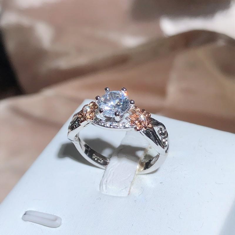 

Модное европейское и американское золотое кольцо с шестью когтями, двухцветное новое кольцо No. 6