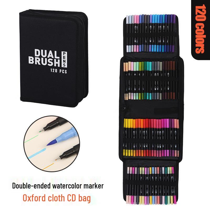 Dual-Tip Washable Watercolor Fineliners for Kids - Art Doodle Pen Set