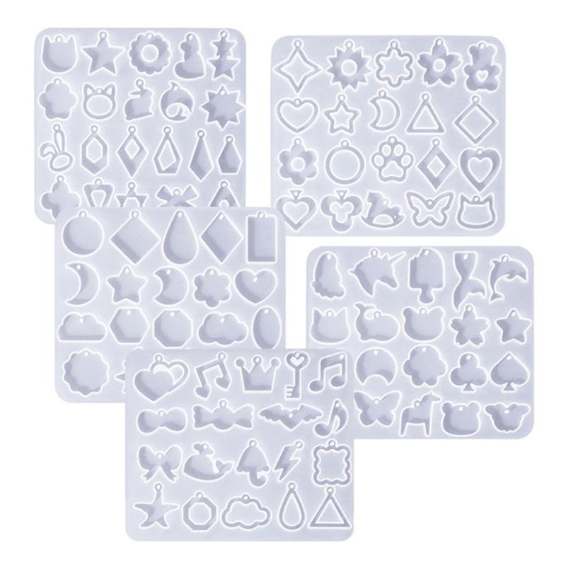 Silicone Earring Mold Kit for DIY Jewelry Crafting Unique Epoxy Dripping Glue Earring Mold Jewelry Mould for DIY Lovers