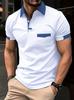 Stylish short-sleeve polo shirt, comfortable and versatile for casual daily wear.