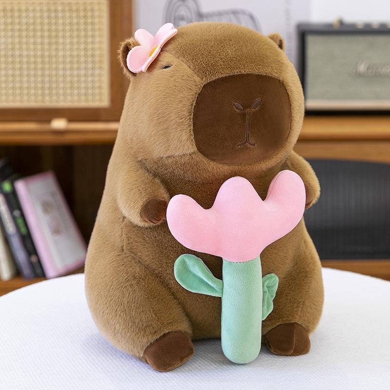 Popular Capybara & Turtle Backpack Plush Toy Pillow - Large Doll Gift