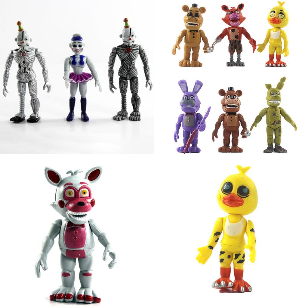 Captivating 6-piece Fnaf Five Nights At Freddy's Action Figures For Enthusiastic Fans