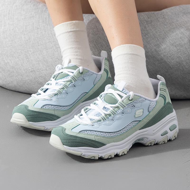 Skechers Women s D Lites Panda Shoes 896209-SAGE 39