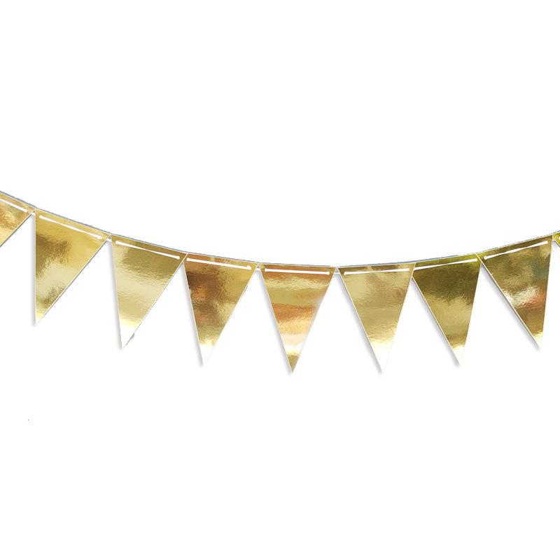 Happy Birthday Hat One-Piece Bronzing Flag Baby'S First Birthday Arrangement Banner Customization