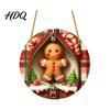 Unique Holiday Souvenir Gifts Double-sided Acrylic Christmas Hanging Ornaments Xmas Cartoon Snowman/Penguin/Gingerbread Man/Santa Claus Indoor