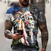 Vintage T Shirt For Men Graffiti Abstraction Short Sleeve Tops Street Hip Hop Men's T-shirts Oversized Tees Shirt Man Clothing