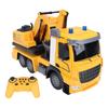 11 Channel RC Engineering Car Toy with Music Light Effect 2.4G Remote Control Excavator for Kids