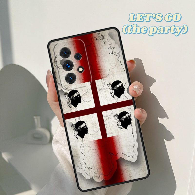 Flagge von Sardinien Handyhülle Für Samsung Galaxy A42 A31 A40 A51 A71 A32 A80 A91 A52 A72 A73 A20e A21S A50 A70 A11 A12 Hülle