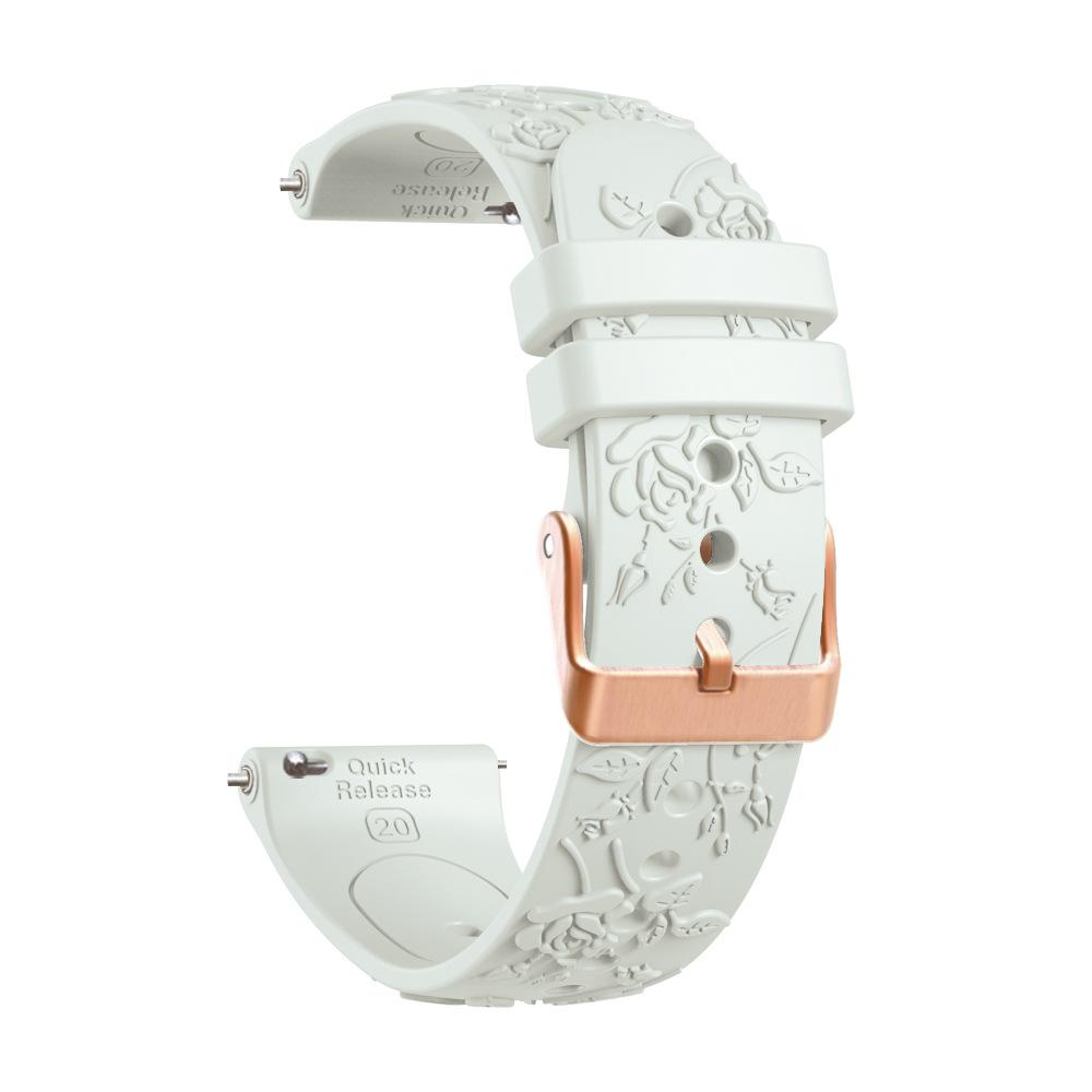 20mm Silicone Watch Band For Garmin Vivoactive 6 5 3 Strap For Forerunner 570 42mm 165 /Venu Sq 2 /Venu Wristband for Samsung Galaxy 7 6 5 4 Bracelet