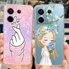 For Xiaomi Poco X6 Pro 5G Case Cute Cat Butterfly Painted Cover Soft Silicone Phone Case For Xiaomi Poco X6 Pro PocoX6 5G Fundas