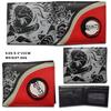 Luffy Wallet  Tanjiro Rotating Metal Logo Leather Coin Purse Card Holder Perfect Gift For Anime Fans