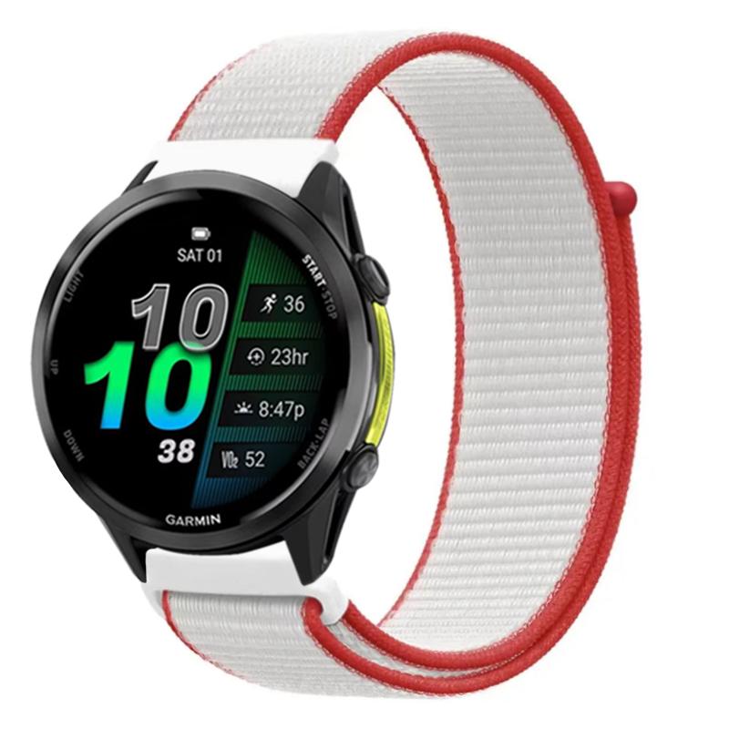 Cinturino in Nylon da 22mm 20mm per Garmin Forerunner 970 570 165 965 55 Venu 3 Stile Bandiera Braccialetto alla Moda Garmin Active 6 Approach S50