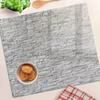 Tempered Glass Kitchen Board with Decorative Stone Wall Graphics 60x52 cm