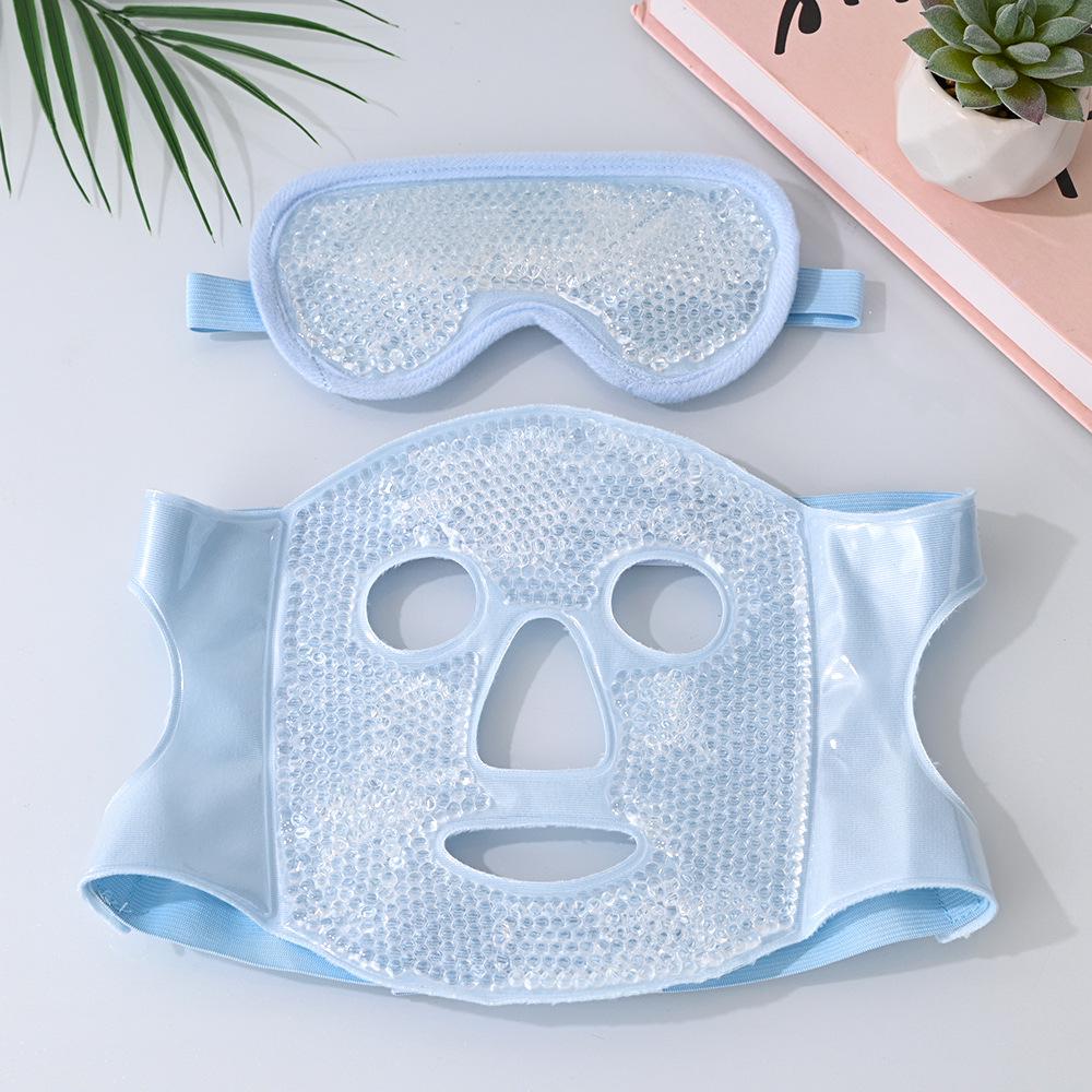 Ice Pack Cooling Face and Eye Mask - Super Soft, Hot/Cold Compress for Post-Surgery Recovery