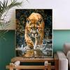 5d DIY Diamond Painting Cross Stitch Animal Leopard Diamond Embroidery Mosaic Full Round Drill Home Decor