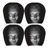 Funny Car Prank Gifts 4 Pcs Halloween Headrest Covers, Creepy Ghost Face Seat Decorative Protectors Protector, Universal Auto Decor for