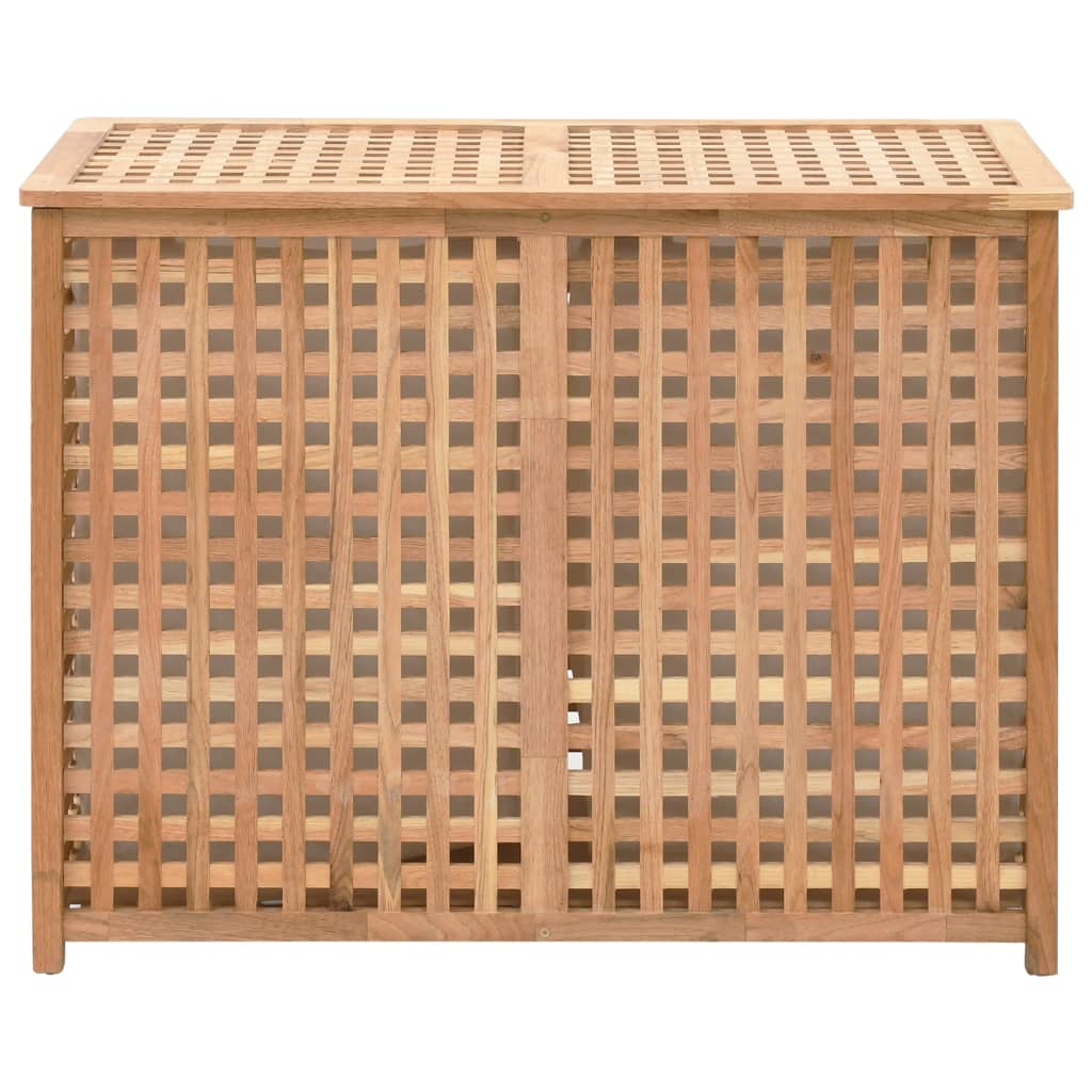Laundry Basket 87.5 x 46 x 67 cm Solid Walnut Wood